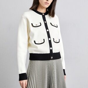 Sandro Murcie Flap Pocket Cardigan Small